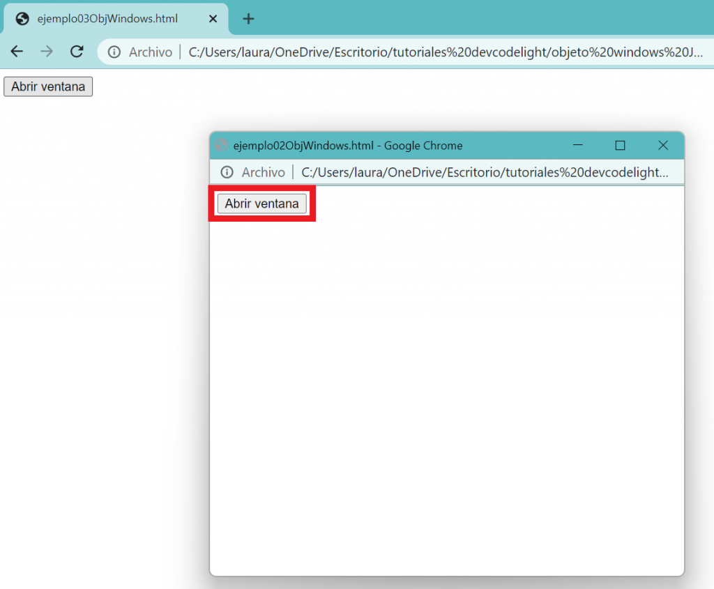 Creando Ventanas JavaScript (Objeto Window) 3/3 – DevCodeLight