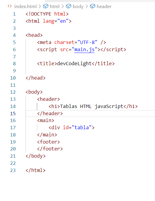 TABLAS HTML + JavaScript