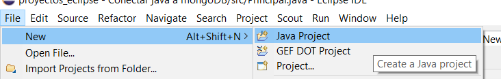 Conexión a MongoDB usando Java desde Eclipse