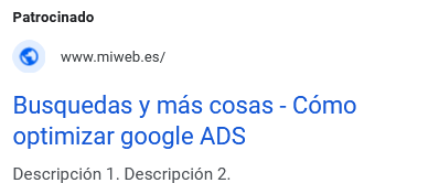 Crear una campaña de Google Ads para anuncio de display en las búsquedas de Google